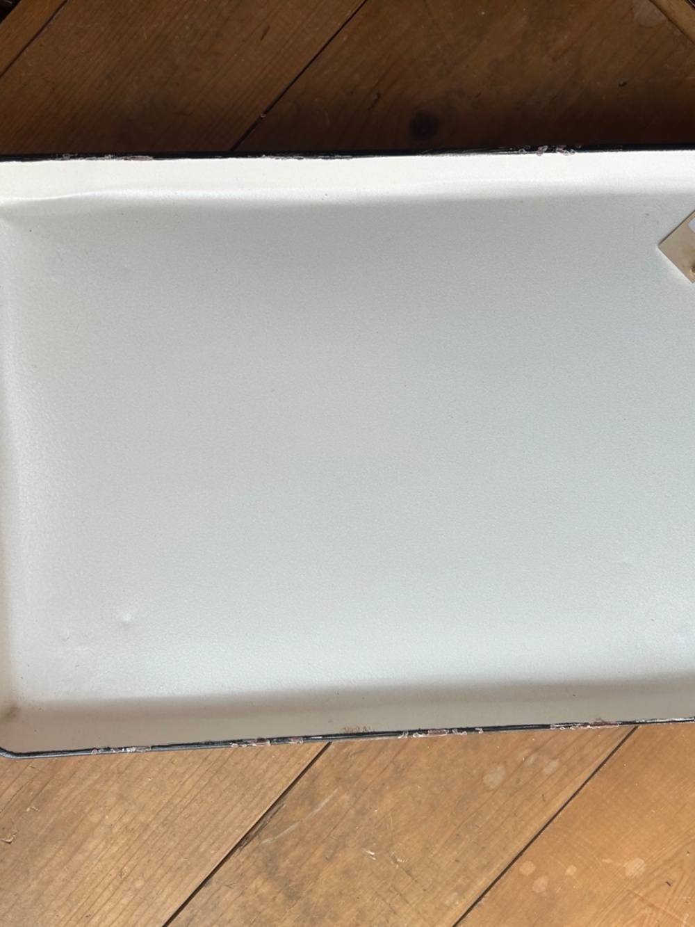 White enamel tray - Picture 4 of 5